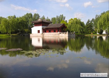 Houses on Lake, China